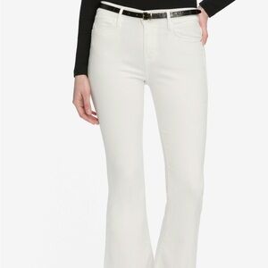 Frame Denim White Flare Jeans